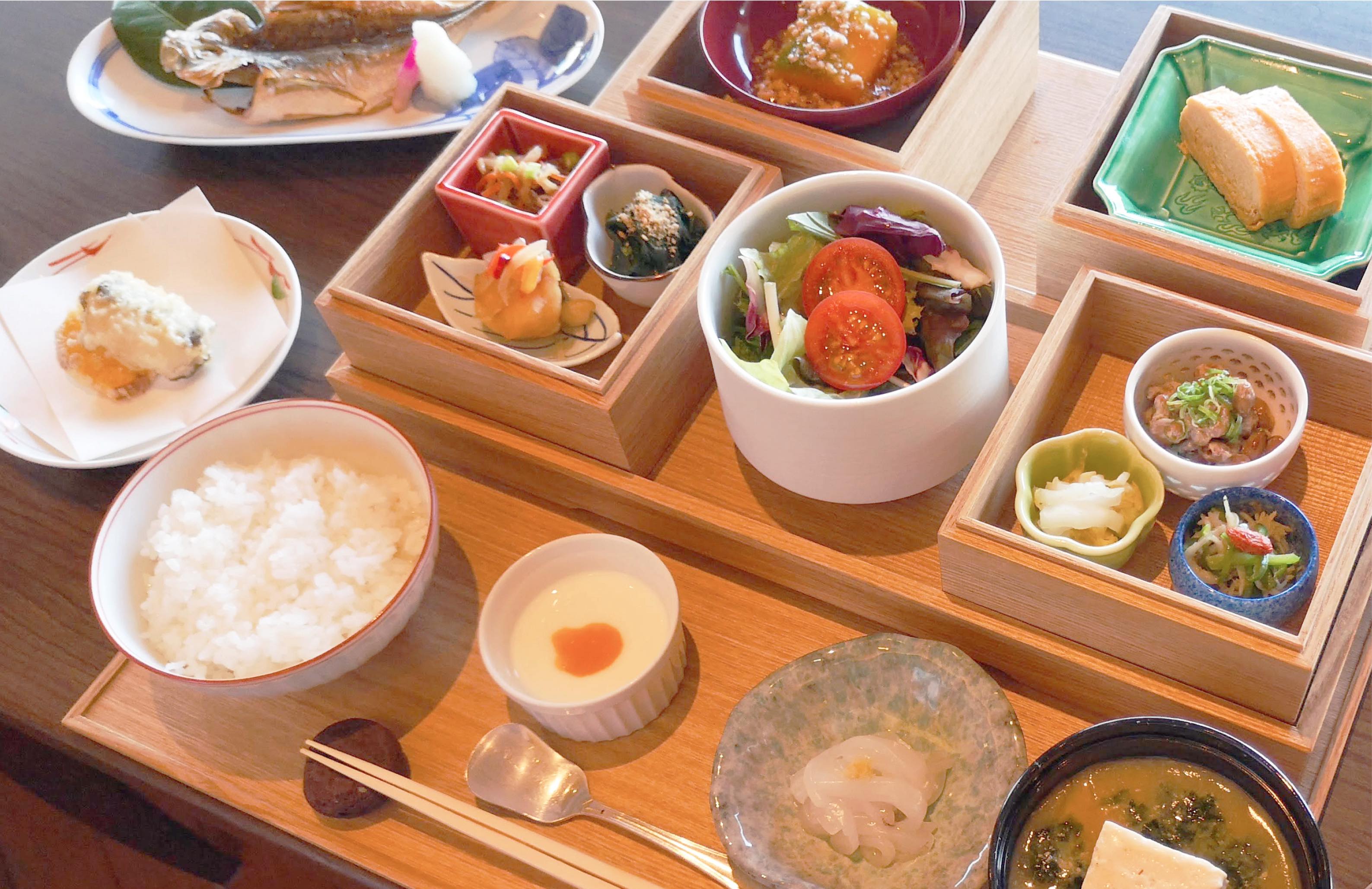 朝風呂と朝食